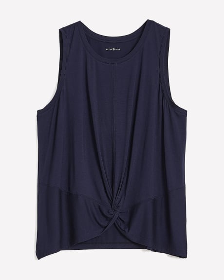 Responsible, Sleeveless Twisted Knit Top - Active Zone