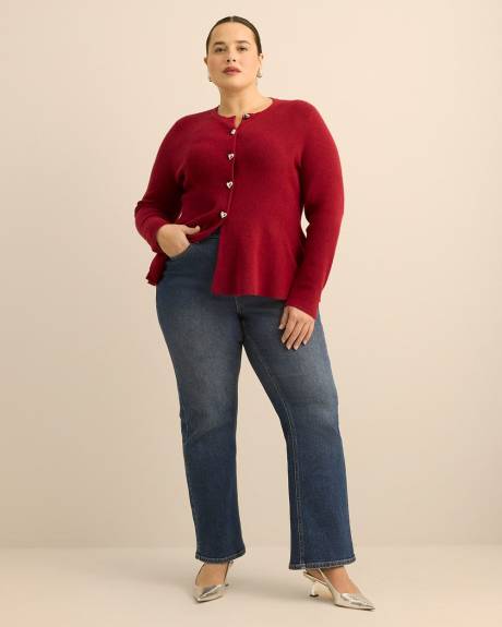 Responsible, Long-Sleeve Peplum Sweater