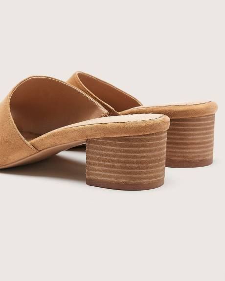 Extra Wide Width, Block Heel Mule Sandal