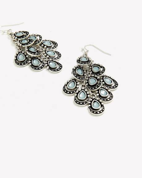Boucles d'oreilles chandelier de style western