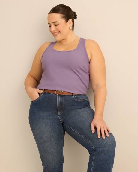 Scoop-Neck Ribbed Knit Tank Top - PENN. Essentials