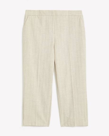 Twill Straight-Leg Cropped Pant - Addition Elle