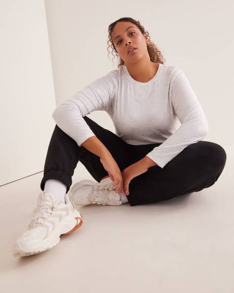Responsible, Printed Long-Sleeve Crewneck T-Shirt - Active Zone