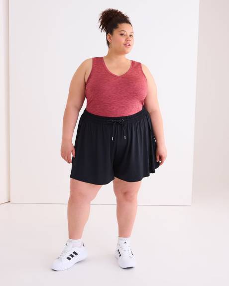 Black Flowy Runner Short - Active Zone