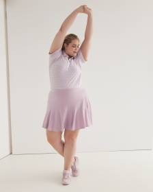 Pull-On Skort with Perforated Side Panels - Active Zone