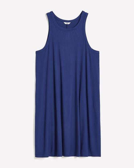 Responsible, Sleeveless Swing Halter Dress with Pockets