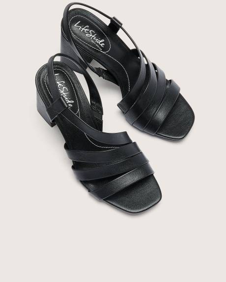 Wide Width, Broadway High Heel Strappy Sandal - Lifestride