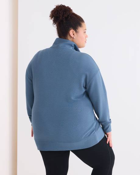 Funnel Neck Ottoman Sweatshirt - Active Zone