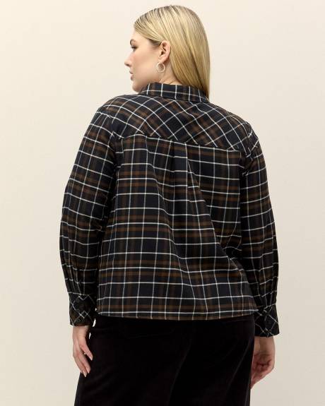 Plaid Flannel Buttoned-Down Shirt