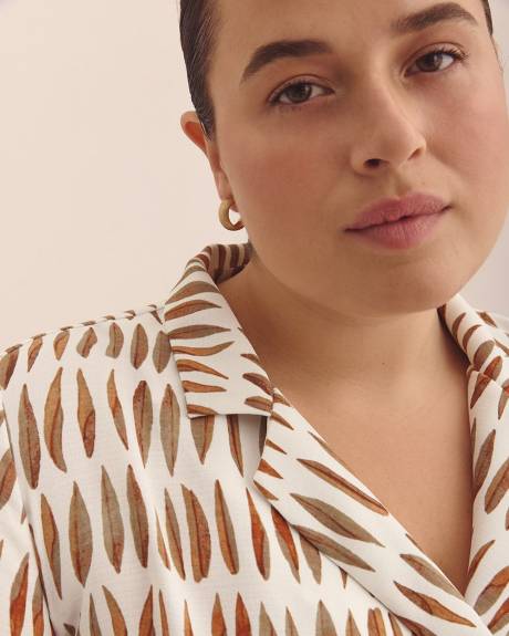 Robe portefeuille avec col cranté - Addition Elle