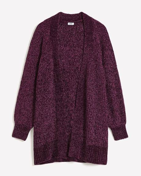 Chenille Open Tunic Cardigan