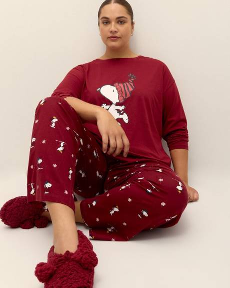 T-shirt de pyjama à manches longues de Snoopy - ti Voglio