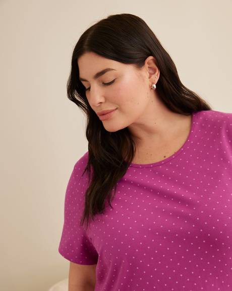 Printed Long Sleepshirt - ti Voglio