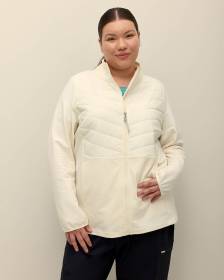 Manteau zippé en molleton avec devant matelassé - Active Zone