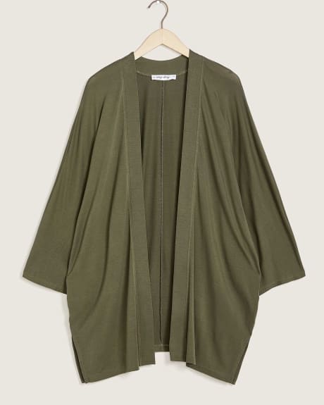 Solid Dolman Sleeve Tunic Overpiece - In Every Story