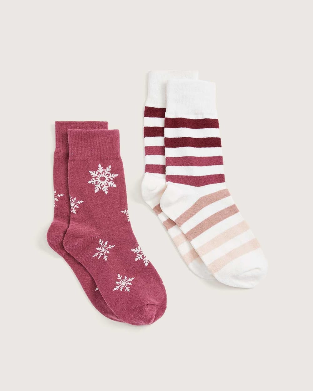 Printed Cozy Socks, 2 Pairs - tiVOGLIO | Penningtons