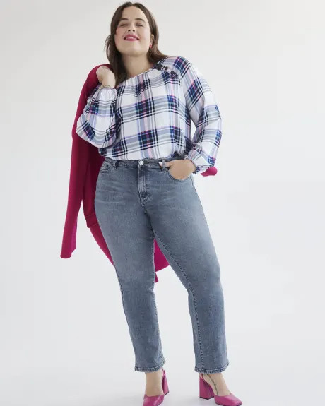 Petite, 1948-Fit Medium Wash Bootcut Jeans - d/C JEANS