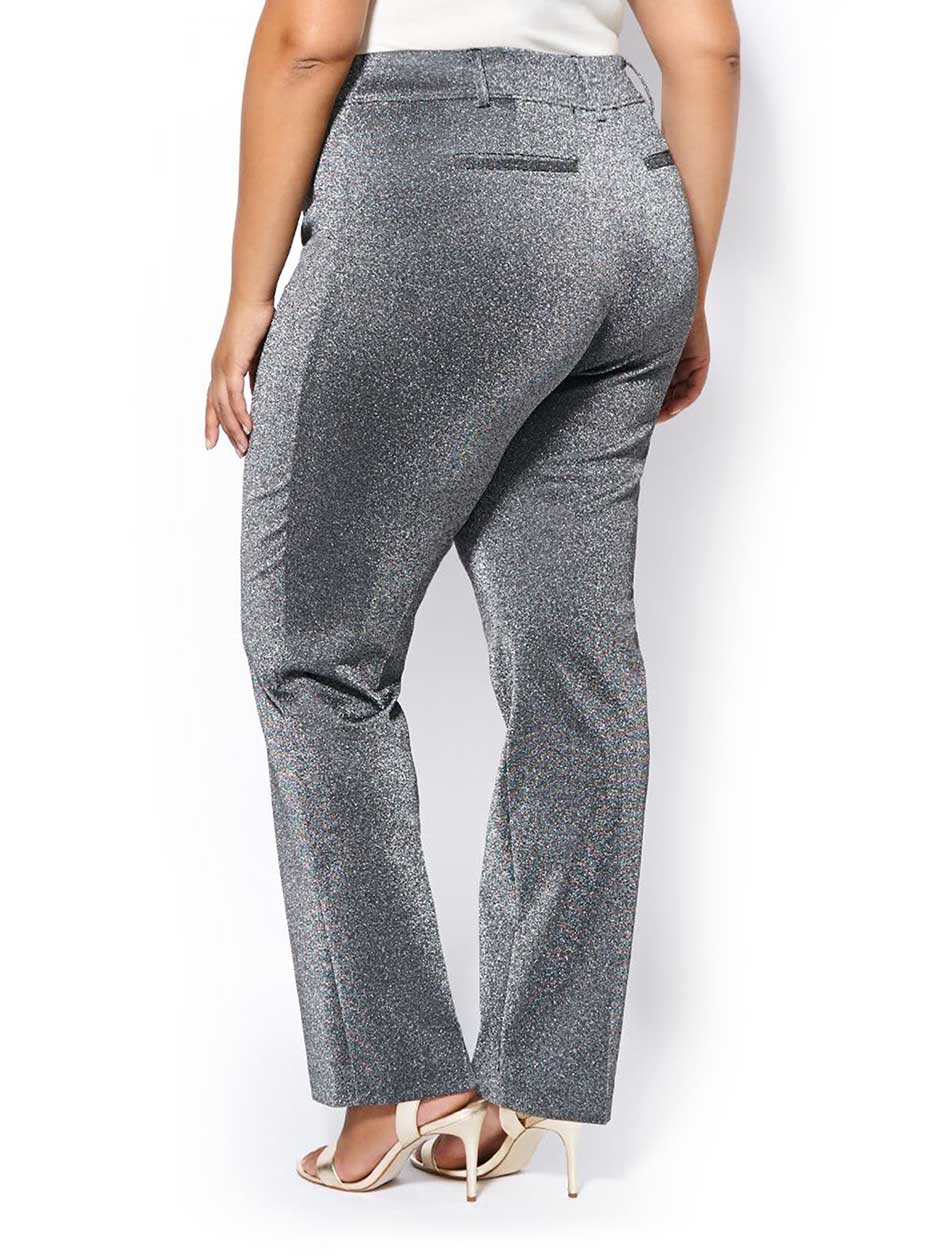 silver shimmer pants