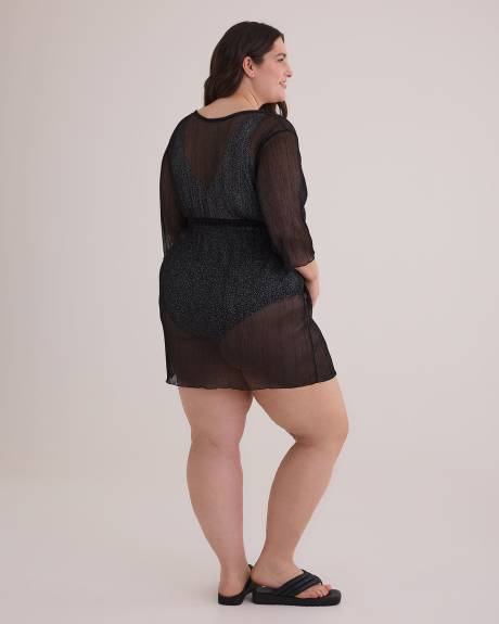 Shimmer Lux See-Through Swim Cover-Up - Cover Me
