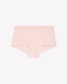 Culotte garçonne en coton rose avec bande de taille en dentelle - ti Voglio