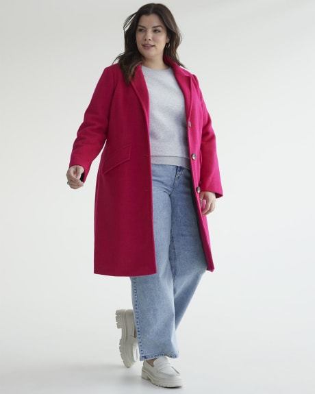 Manteau long en tweed