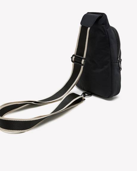 Nylon Sling Bag with Contrast Strap - Active Zone
