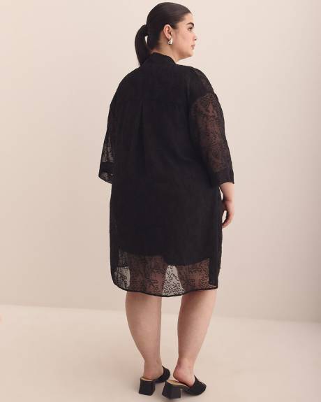 Dropped-Shoulder Tunic Overpiece