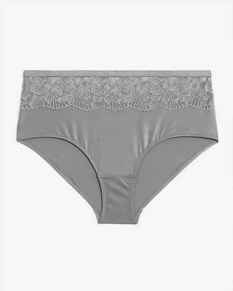 Microfibre Full Brief with Lace Band - ti Voglio