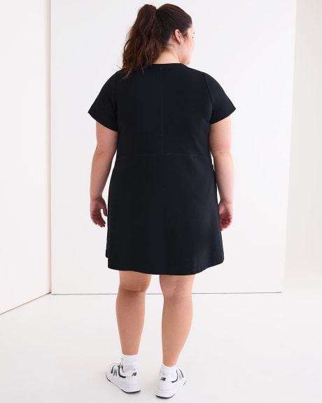 French Terry Fit and Flare Dress - Active Zone