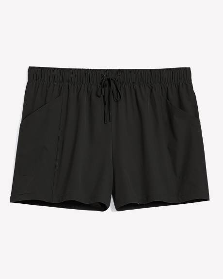 Responsible, 4-Way Stretch Bermuda Shorts with Perforated Detail
