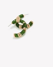 Open Beaded Hoop Earrings