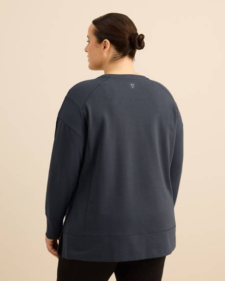 Pull &agrave; col rond en tricot fran&ccedil;ais - Active Zone