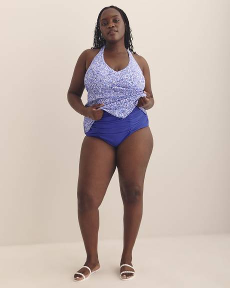 Blue High-Waisted Costa Swim Brief - Raisins Curve