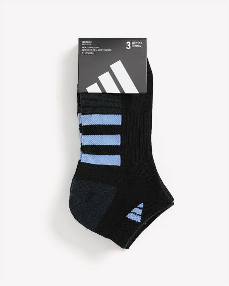 Chaussettes courtes noires, ens. de 3 - adidas