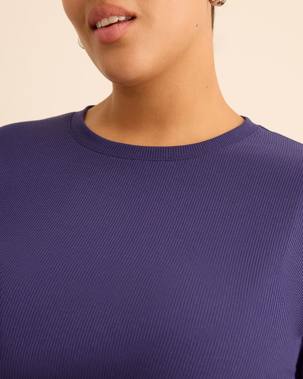Boyfriend-Fit Ribbed Tee - PENN. Essentials Boyfriend-Fit Ribbed Tee - PENN. Essentials