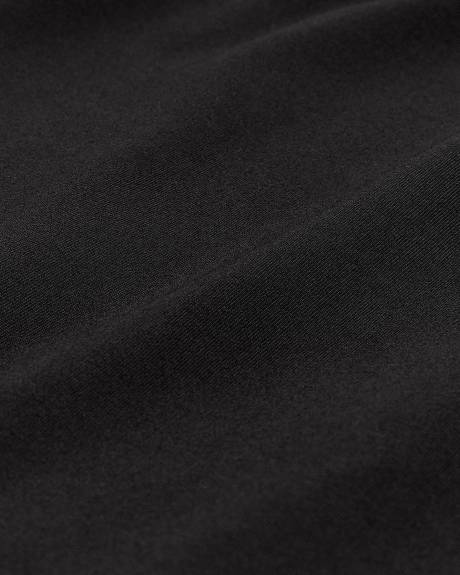 Black Mock-Neck Knit Midi Dress - Addition Elle