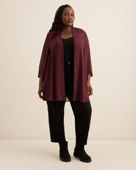 Open Overpiece with 3/4 Sleeves