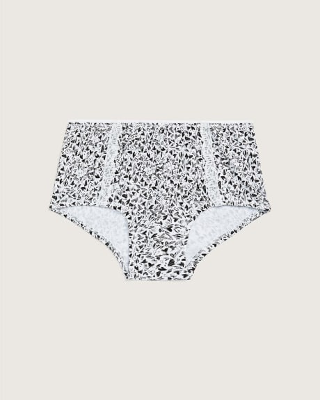 Culotte garçonne en coton imprimé avec dentelle - tiVOGLIO