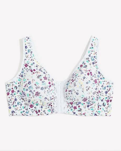 Cotton Wireless Bra with Front Closure - ti Voglio