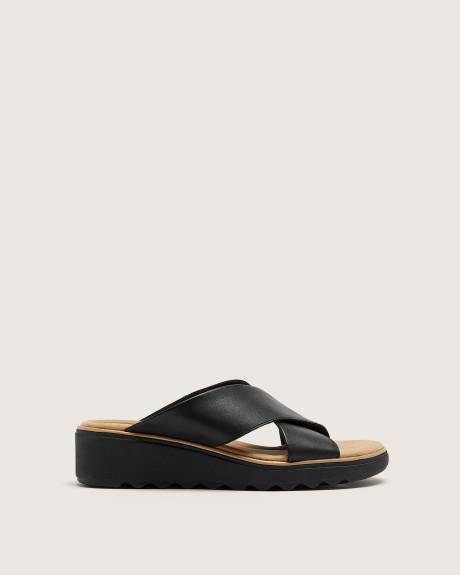 Sandale compensée à enfiler Jillian Gem, pied large - Clarks