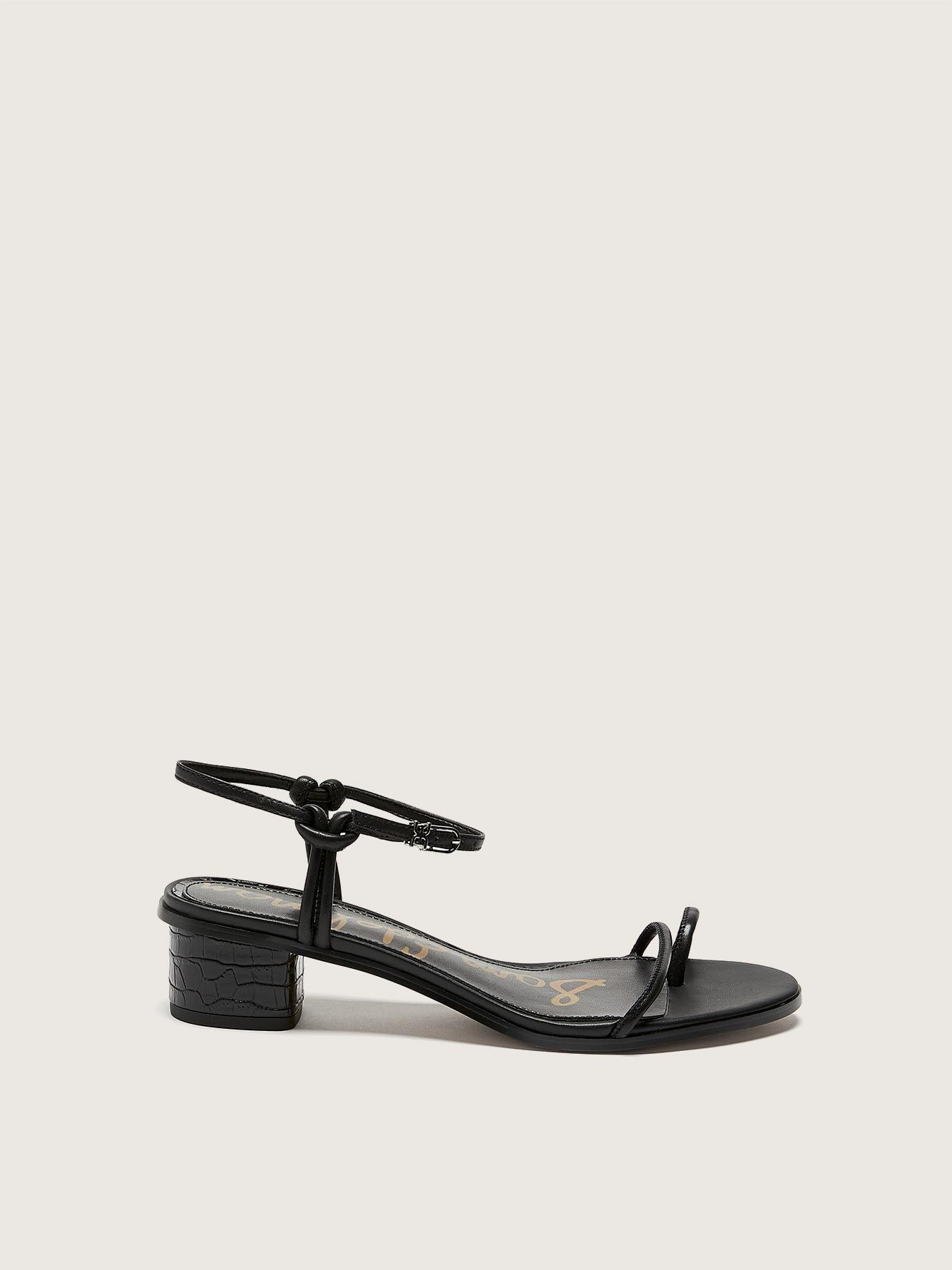 Wide Isle Heeled Leather Sandal - Sam Edelman | Penningtons