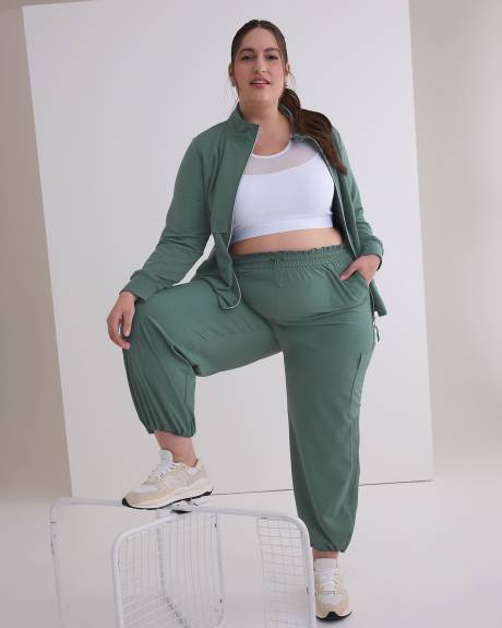 Mock-Neck Zipped Jacket - Active Zone