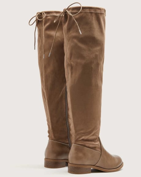 Extra Wide Width Over-The-Knee Microsuede Boots - Addition Elle