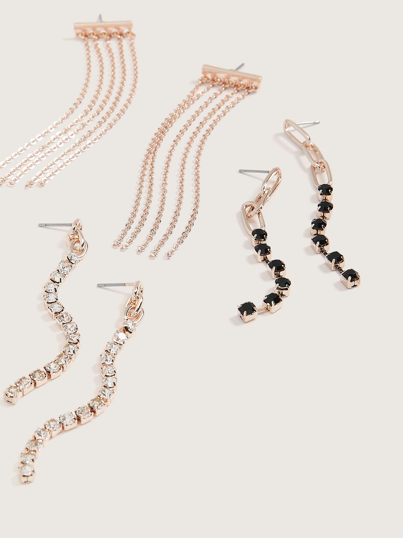 Fancy Drop Earrings, Set of 3 Penningtons