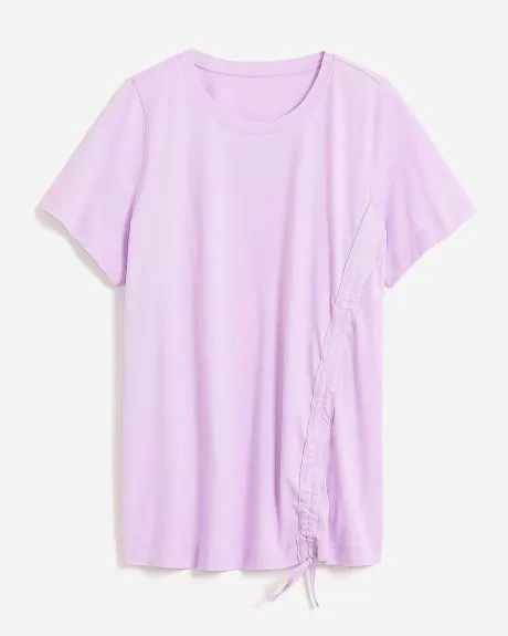 T-Shirt en coton avec détail froncé - Active Zone