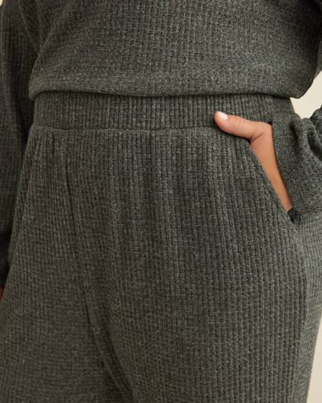 Pantalon de jogging en tricot gaufré brossé - ti Voglio Pantalon de jogging en tricot gaufré brossé - ti Voglio