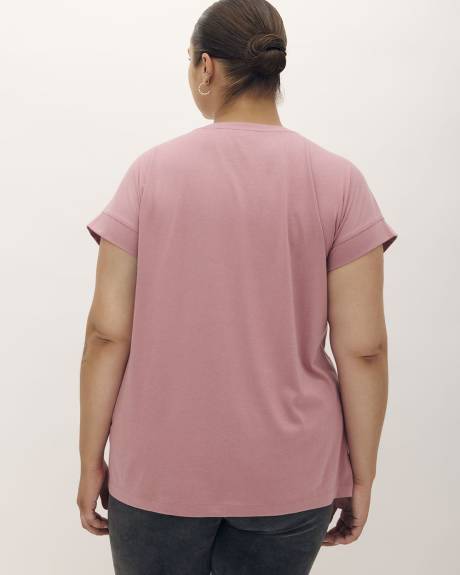 Cap-Sleeve Crewneck Tee - Addition Elle - PENN. Essentials