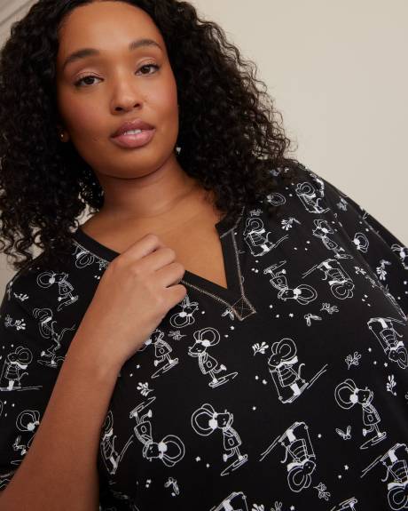 Long Mouse Print Sleepshirt - ti Voglio