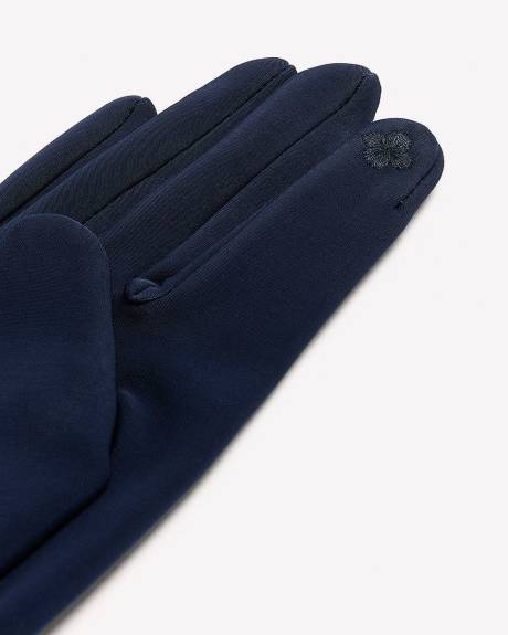 Gants habillés en tricot avec boucle au poignet
