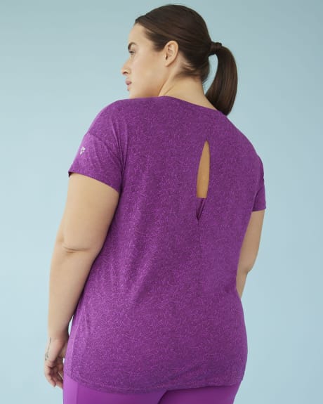 T-shirt cocon imprimé avec ouverture et détails superposés au dos - Active Zone